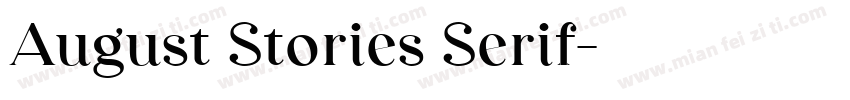 August Stories Serif字体转换